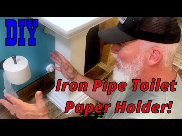 DIY Iron Pipe Holder: Industrial Toilet Paper for Home!