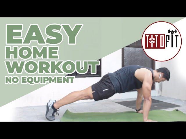 EASY HOME WORKOUT NO EQUIPMENT (18 mins only) - TitoFit workout - QUARANTINE FITNESS