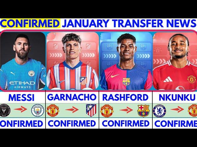 THE LATEST CONFIRMED TRANSFER NEWS AND RUMOURS TRANSFERS 2024|MESSI, RASHFORD, GARNACHO, NKUNKU