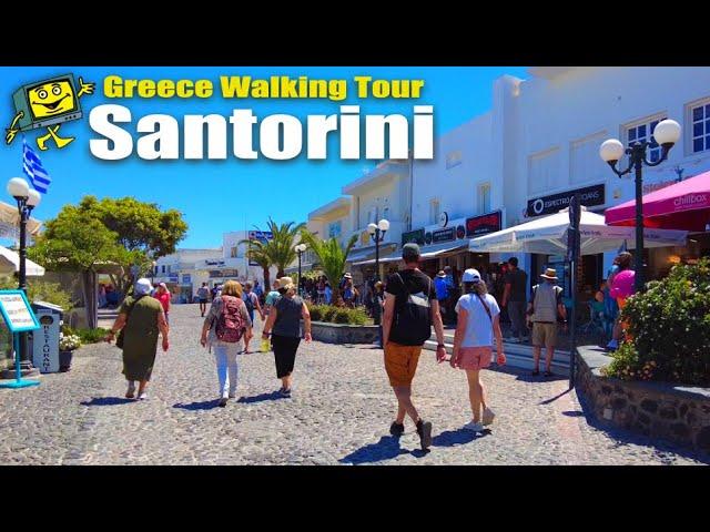 Santorini Greece Walking Tour 4K