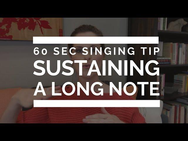 60 Second Singing Tip: Holding A Note | Arden Kaywin Vocal Studio