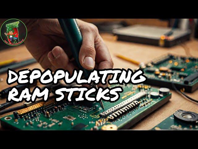 Depopulating ram sticks for gold recovery