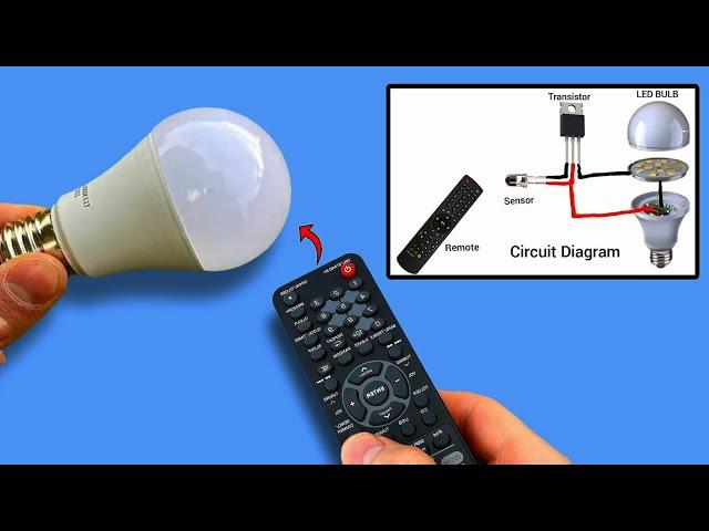 How to Turn a TV Remote into a LED Bulb Controller without using Arduino | DIY Electronics Project