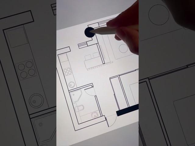 Drawing floor plan on procreate. #createshortsonyoutube #procreate #digitaldrawing #short_drawing