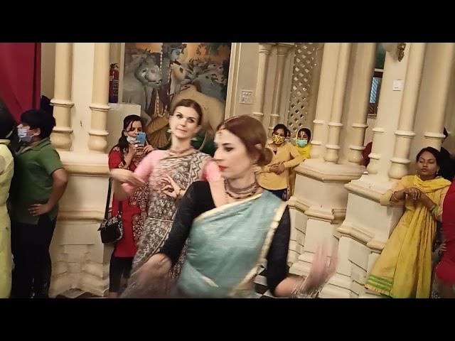 Hare Krishna Dance | ISKCON temple Vrindavan | Mathura