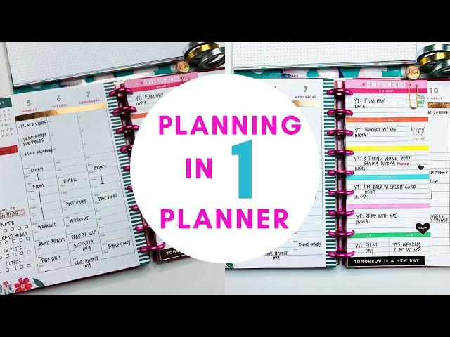 Planning In One Planner: Weekly Plan With Me #happyplanner #planlife