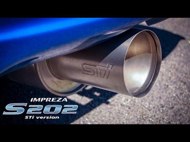 Subaru Impreza STI S202 Stock Titanium Exhaust Sound | EJ207