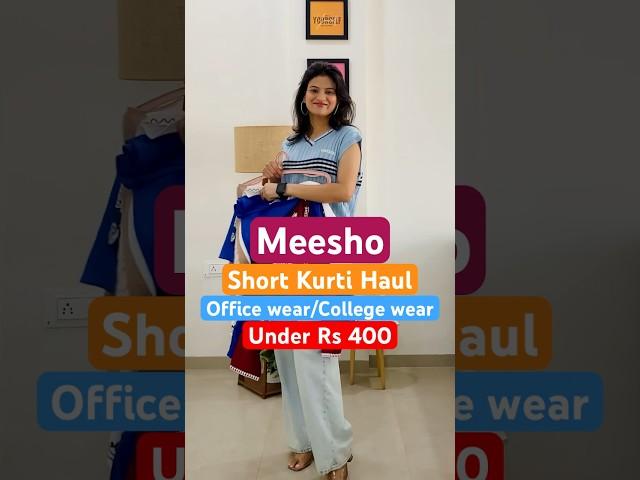 Meesho Kurti Haul l Short Kurti l College Kurti#kurti #meesho #college #viral #shorts #haul #trendy