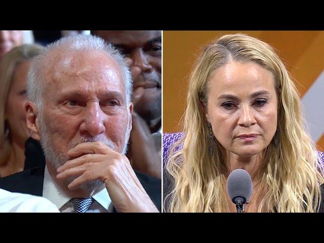 Becky Hammon Shares Emotional Moment w/ Coach Pop During Her HOF Speech ️