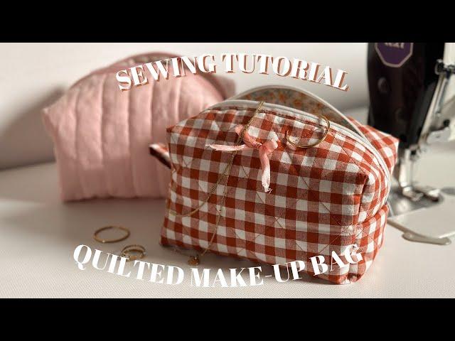 DIY make-up bag sewing tutorial / beginner sewing project