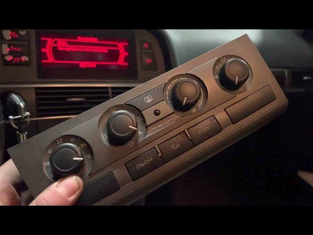  Audi A6 C6 Climate control swap - Замена модуля климат контроля