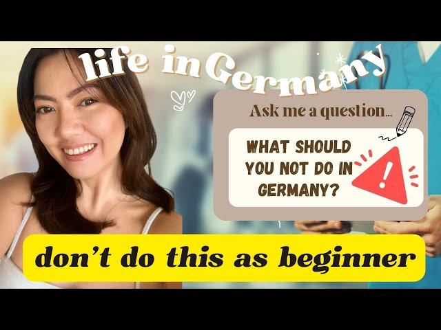 What should you watch out if you are new  in Germany | Life as a Nurse | hernameisodyssey