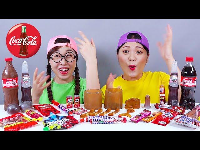 Market coca cola jöle tatlısı Mukbang DONA