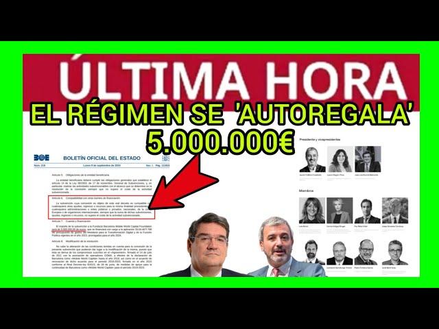 #ÚLTIMAHORA - SE REPARTEN 5 MILLONES ENTRE PSOE Y ERC SIN JUSTIFICACIÓN