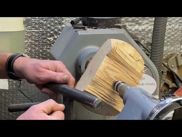 Woodturning a natural edge bowl out of firewood using my Carbide Chisels. More tips not to be missed