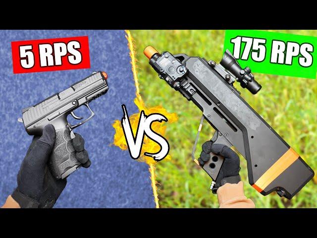 Slowest vs Fastest Airsoft Guns!