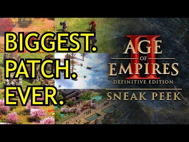 BIGGEST AOE2: DE PATCH OF ALL TIME! (+ DLC HINTS!!) | AoE2: DE