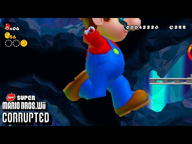 New Super Mario Bros. Wii But It Progressively Gets More Corrupted