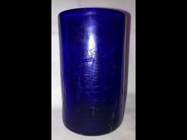 古董蓝方石刻纹宝石杯， Antique carved hauyne gems cup