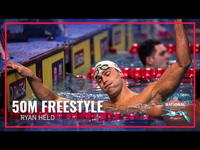 Ryan Held Grabs The National Title In 50M Freestyle | 2023 Phillips 66 National Championships