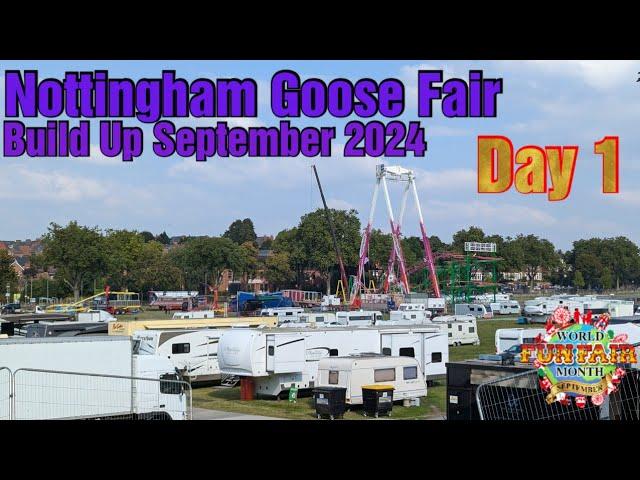 Nottingham Goose Fair 2024 Build Up (Day 1)