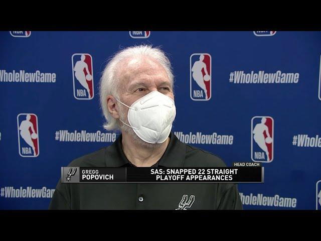 Coach Pop Trolls Media After Spurs' 22-Year Playoff Streak Ends