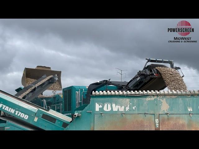 Making Limestone Chips with Powerscreen