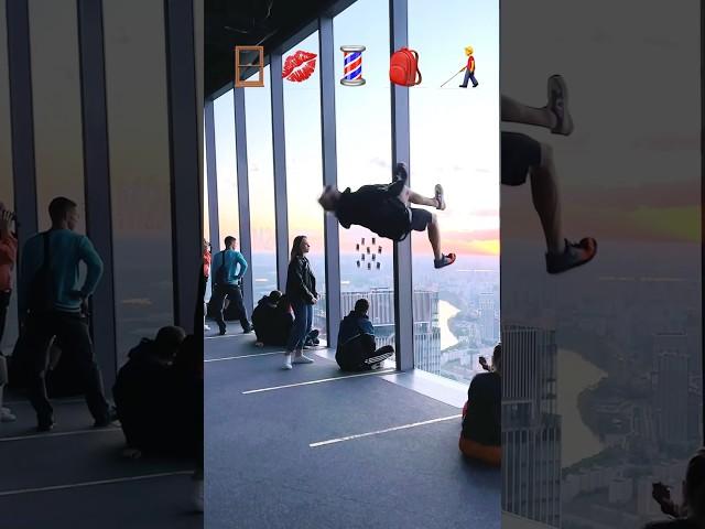 Parkour With Emojis pt.2 #kiryakolesnikov #parkour #stunt #funny #prank #sports #flip #comedy