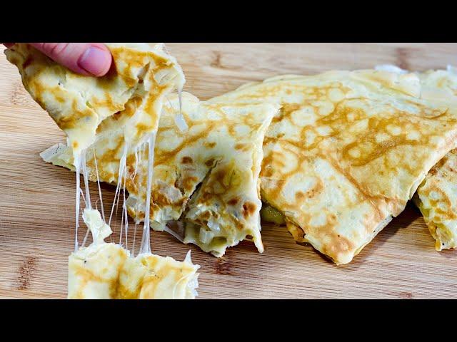 CRÊPES SALÉES MOELLEUSES GARNIES D’UNE FAÇON ORIGINALE - Facile et rapide. Deli cuisine