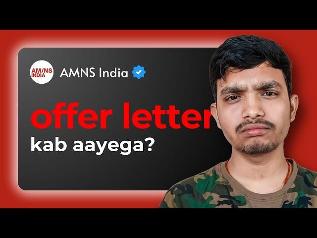 AMNS India DET Offer Letter Kab Aayega? | Diploma Engineer Trainee 2024