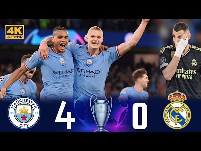 Crazy match Manchester City Destroyed   Real Madrid/Second leg of the UCL semi-final [2023]  4K