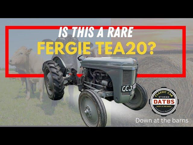 Ferguson TEA20 -HOW RARE IS THIS TRACTOR ?| Down at the barns #te20