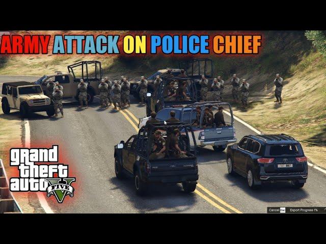 GTA 5 | Army Attack on Police Chief | Police Security Protocol | Game Loverz