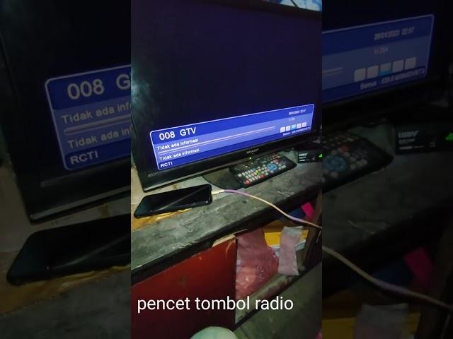 stb setopbok salah pencet gambar hilang tampil hanya 001 ews, tekan tombol radio diremot STB