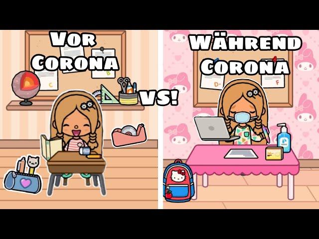 VOR CORONA VS WÄHREND CORONA  | CORONA GESCHICHTE | TOCA BOCA STORY DEUTSCH | TOCA AMIRA