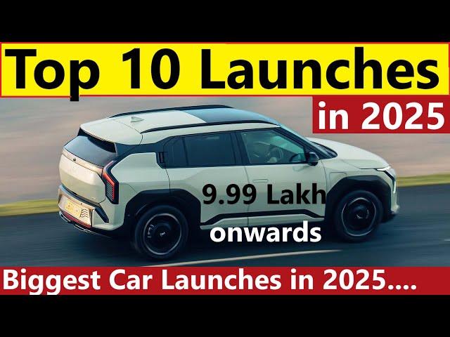 TOP 10 CAR LAUNCHES IN 2025. SUV from 9.99 LAKH Onwards !!