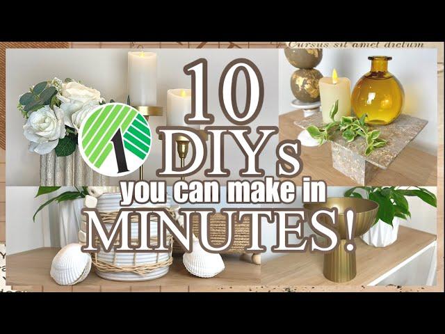 10 EASY DOLLAR TREE & WALMART HOME DECOR IDEAS YOU CAN MAKE IN MINUTES!