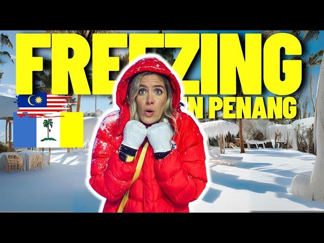 It's SNOWING in PENANG, MALAYSIA! We came here for Christmas 