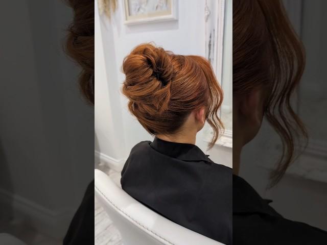 Hair tutorial - high up hair style  #hairvideo #hairtutorial #hairinspo #weddinghait