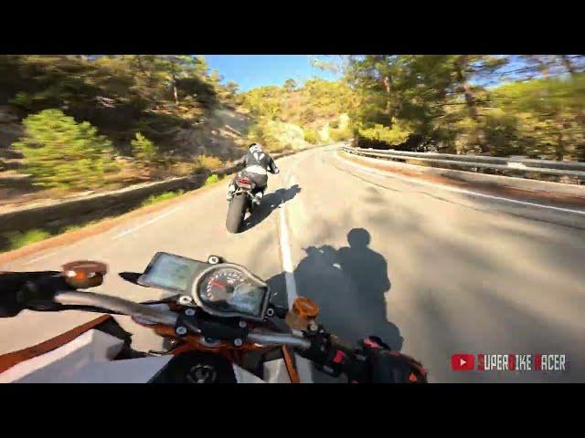 KTM SUPER DUKE VS YAMAHA R6 On Twisty Road