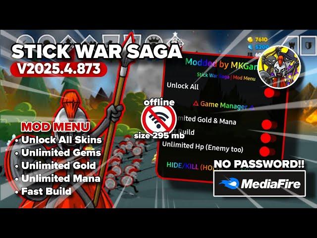 Stick War Saga Mod Apk V2025.4.873 New Update 2025 | Mod Menu