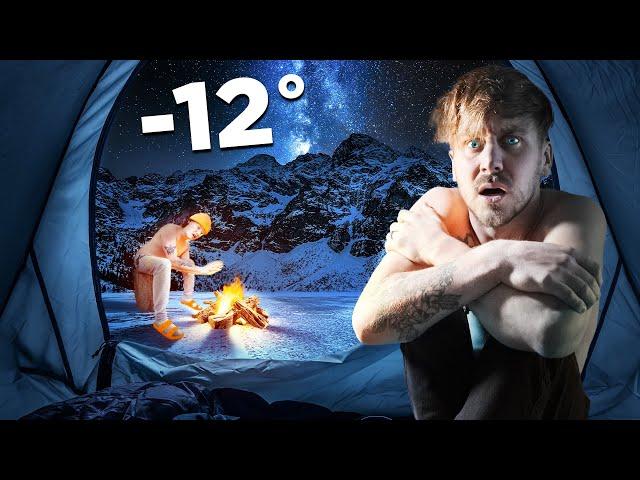 Surviving Sub Zero Campsite.. With NOTHING