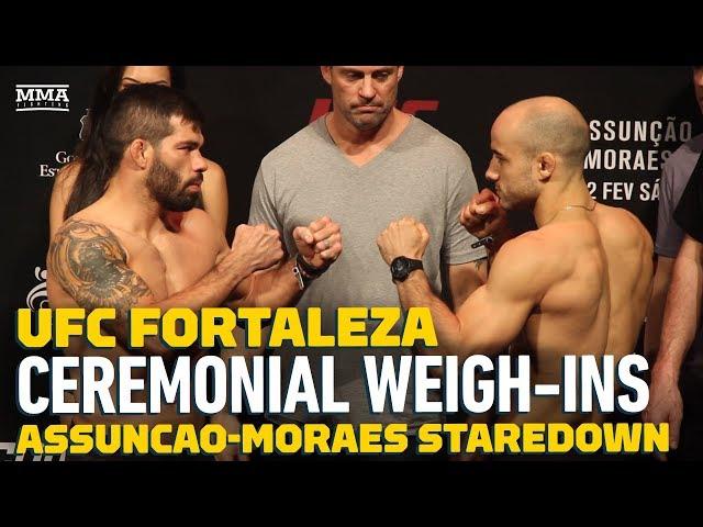 UFC Fortaleza: Raphael Assuncao vs. Marlon Moraes Weigh-In Staredown - MMA Fighting