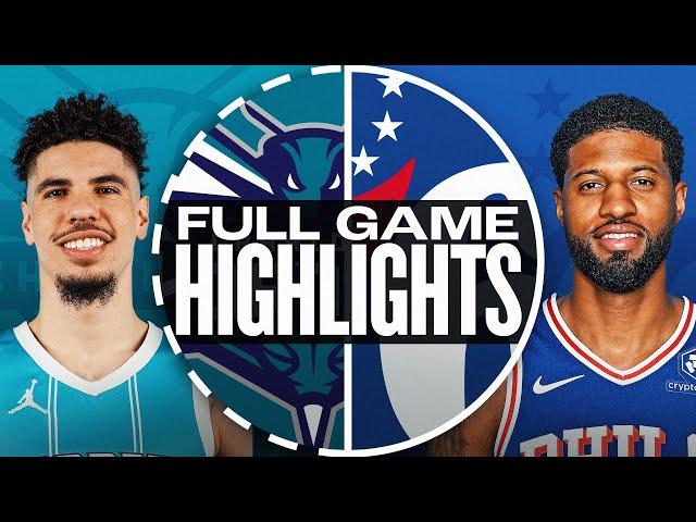 HORNETS at 76ERS | FULL GAME HIGHLIGHTS | November 10, 2024