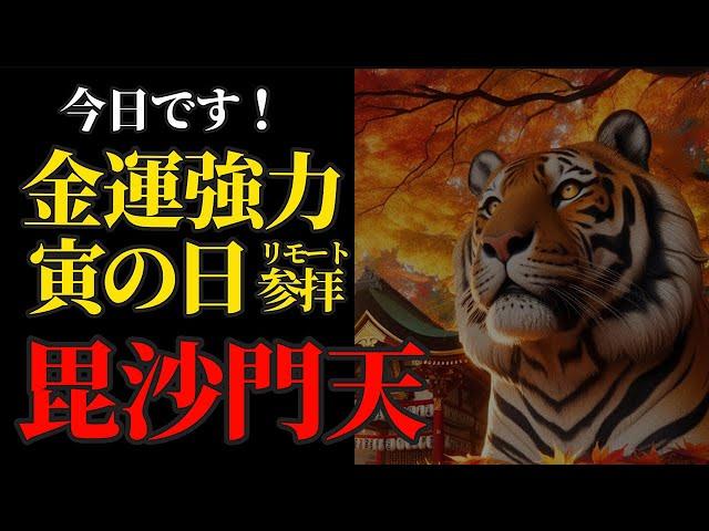 寅の日 最強金運日に毘沙門天さまにリモート参拝！【谷町 毘沙門天】パワースポット