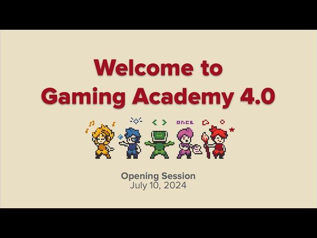 Gaming Academy 4.0 - Introduction