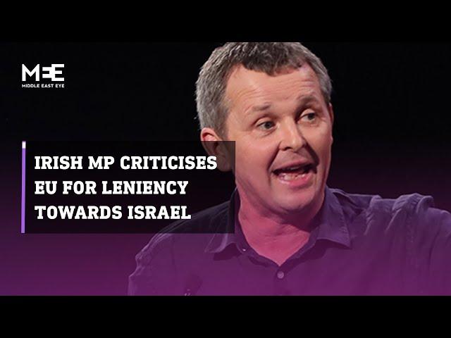 Irish MP Richard Boyd Barrett criticises EU for not starting investigation into Israeli war crimes