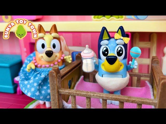 BABY BLUEY and Mummy Bingo  | Pretend Play with Bluey Toys | Bunya Toy Town