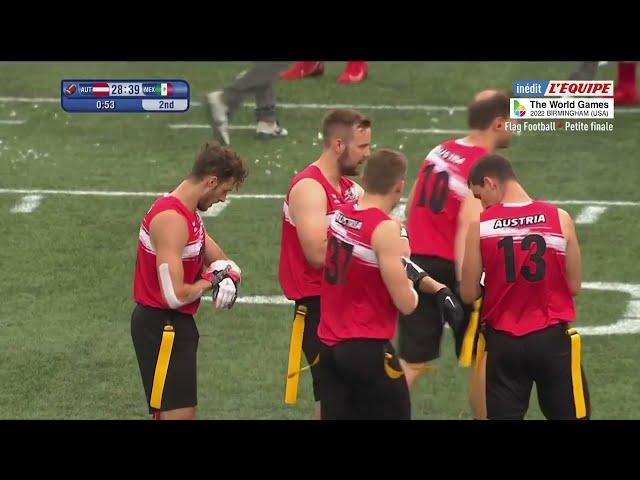 Flag football - La petite finale des Jeux Mondiaux de Birmingham entre l'Autriche et le Mexique