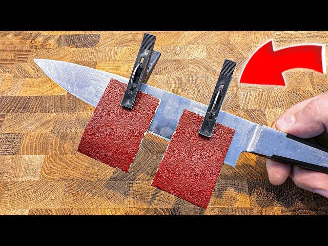 Easy Way To Sharpen A Knife Like A Razor Sharp! Amazing Result